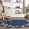 Nuloom Kids Washable Round Alphabet Rug 4ft SVDC01L-R404 - alternate 6